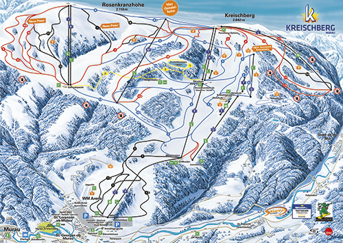 Mapa Kreischberg